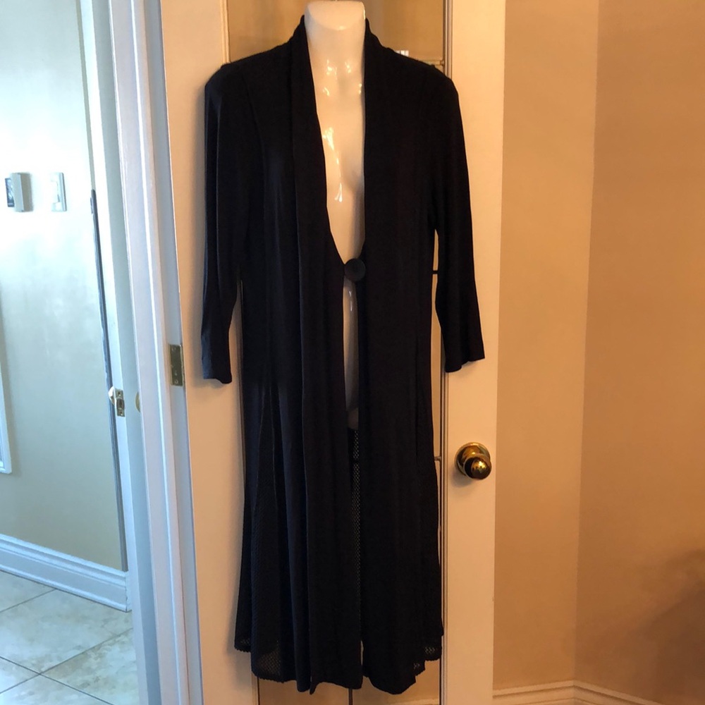 Joseph Ribkoff Black Jersey Knit Cardigan